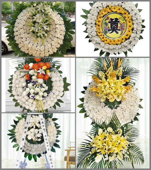 四川成都大邑县董场镇铁溪社区花圈速递